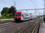 SBB - S-Bahn S3 Zürich - Aarau bei der durchfahrt im Bahnhof von Rupperswil am 11.07.2015