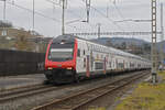 IC 2000 Steuerwagen Bt 50 85 26-94 907-0 durchfährt am 24.02.2025 den Bahnhof Gelterkinden.