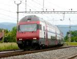 SBB - Doppelstock Pendelzug unterwegs bei Busswil zwischen Biel und Bern am 01.06.2008