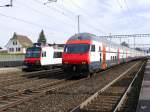 SBB - Regio und IC im Bahnhof von Rupperswil am 07.03.2015