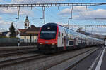 IC 2000 Steuerwagen Bt 50 85 26-94 922-9 durchfährt den Bahnhof Rupperswil.