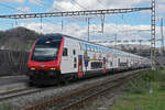 IC 2000 Steuerwagen Bt 50 85 26-94 917-9 durchfährt am 27.03.2023 den Bahnhof Gelterkinden.