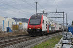 IC 2000 Steuerwagen Bt 50 85 26-94 936-9 fährt am 26.02.2024 Richtung Bahnhof Lausen.