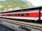 SBB - Speisewagen WRm 61 85 88-94 106-1 im Bahnhof Brig am 03.09.2012