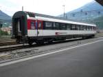 Abgestellter Intercity Wagen am 13.8.2007 in Brig