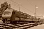 SBB Steuerwagen mit RE Biel/Bienne-Bern hier bei der Durchfahrt in Schpfen, Aufgenommen am 10.07.2012