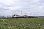 Bt 50 85 28-94 933-4 an der Spitze des IR 2116 zwischen Deitingen und Luterbach, 02.03.2014.