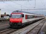 SBB - IC bei der durchfahrt in Gwatt am 10.10.2014