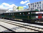 SBB - Historischer Personenwagen C 9002 unterwegs in Brugg mit einem Dampfzug am 2024.05.18 