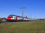 SBB - RE Zürich - Bern unterwegs bei Lyssach am 26.02.2015