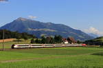 IR 2432 (Erstfeld-Zürich HB) mit Schublok Re 460 003-7 bei Buonas 23.6.20