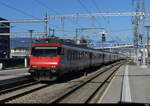 SBB - Steuerwagen BT 50 85 28-94 907 an der Front eines IC bei der durchfahrt im Bhf. Gümligen am 22.02.2025