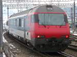 SBB - nachschuss eines IC Steuerwagen unterwegs in Spiez richtung Wallis am 28.12.2008