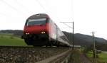 IC nach Basel SBB bei Gelterkinden am 14.04.2009