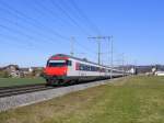 SBB - RE Olten - Bern unterwegs bei Lyssach am 26.02.2015