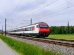 SBB - IR mit Steuerwagen voraus unterwegs nach Thun bei Uttigen am 14.05.2015