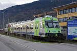 ABt 976 steht am 07.04.2023 auf einem Abstellgleis bei der BLS Werkstatt in Bönigen.