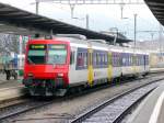 SBB - Regio nach Sissach mit dem Steuerwagen BT 50 85 29-34 931-0 und dem Triebwagen RBDe 4/4 560 101-0 im Bahnhof Olten am 07.02.2009