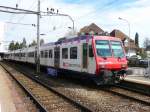 SBB - Regio von Langenthal nach Luzern mit dem Steuerwagen Bt 50 85 29-35 376-4 an der Spitze im Bahnhof von Langenthal am 25.03.2010