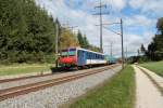 Hier der Steuerwagen am Ende des Ersatz IR nach Olten am 9.10.