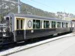 MOB - Salonwagen  As 107 im Bahnhof von Zweisimmen am 29.03.2008