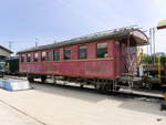 Feldschlösschen - Roter Personenwagen Ausgestellt im Bahnpark Brugg am 26.05.2018