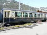 MOB - Salonwagen Bs 202 im Bahnhof von Zweisimmen am 29.03.2008