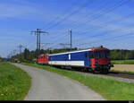 SBB - Spez. Steuerwagen für den Gefangenen Transport St 50 85 89-33 900-3 unterwegs bei Lyssach am 02.05.2022