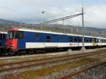 SBB - Ausrangierter Steuerwagen BDt 50 85 82-33 936-4 abgestellt in Cornaux am 11.03.2012 ..