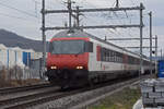 IC Steuerwagen Bt 50 85 28-94 929-2 fährt am 16.02.2024 Richtung Bahnhof Lausen.