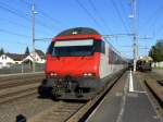 SBB - RE Konstanz - Biel bei der durchfahrt im Bahnhof Rupperswil am 26.10.2014
