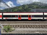 SBB Giruno 1. Klasse Wagen H  A5 501 93 85 4 501 203-2 am 25.7.20 in Frutigen.