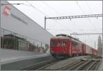 ABDeh 2/4 23 mit den beiden vierachsigen  ex SBB Leichtstahlwagen in Heiden.