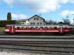 CJ - Steuerwagen 2 Kl. ex RM  ABt 50 38 38-33 922-7 mit der CJ Beschriftung und dem Wappen von Alle abgestellt in Bonfol am 01.04.2014 ( Kleiner Aprilscherz von mir den Steuerwagen gibt es so nicht :-) )