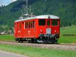 trn - RVT Historique - Oldtimer Triebwagen ABDe 2/4  102 unterwegs zwischen Buttes und Freurier am 09.08.2008