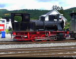 OeBB - Dampflok E 3/3  1 ausgestellt in Balsthal anlässlich der 125 Jahr Feier der OeBB am 2024.06.15