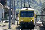 Der RBDe 560 003 ex. mbs der OeBB am 15.9.24 bei der Einfahrt in den Bahnhof Balsthal.