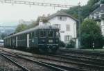 OeBB: Regionalzug Balsthal-Oensingen mit dem BDe 4/4 651, 1954 (ehemals SBB) bei einem Zwischenhalt auf der Station Klus im November 2000.