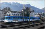 Beh 4/4 15 und Bt stehen abgestellt in Arth-Goldau. (14.02.2011)