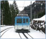 Zugskreuzung in Fruttli mit BDhe 2/4 Nr.