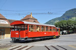 B2 16 der VRB auf der Drehscheibe bei der Station in Vitznau. Die Aufnahme stammt vom 19.07.2016.