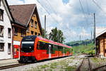 Appenzeller Bahnen AB  Neue Triebzüge im planmässigen Einsatz  Gossau-Appenzell-Wasserauen mit dem ABe 4/12 1001.