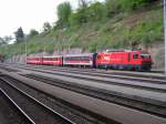 Bodensee 2008 - Eigentlich wird die Ge 4/4 mit der Nummer 1 der Appenzeller Bahnen ausschlielich im Gterverkehr eingesetzt.