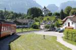 Fahrt mit der AB(Sntis Bahn,von der nur der erste Abschnitt von Appenzell bis Wasserauen gebaut wurde)von Appenzell/AI durch das Schwendetal nach Wasserauen/AI 16.07.13    