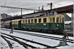 Abschiedsfahrt mit dem  Föfi  (5) über die Ruckhalde nach St.Gallen. BCFeh 4/4 5, D165 und B119. Bereitstellung in Gais. (13.11.2016)