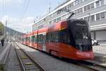 ST. GALLEN (Kanton St. Gallen), 09.05.2023, Zug 4003/4103 der Appenzeller Bahnen (AB) als S21 nach Appenzell in St. Gallen HB