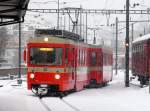 BDe4/8 23 in St. Galler Nebenbahnhof am 17.02.09 bei starker Schneefall. (PS: Der Stadler Be4/8 35 ist wieder in Betrieb)
