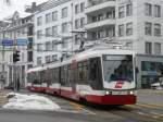 AB - Triebwagen Be 4/8 33 unterwegs in der Stadt St.Gallen am 16.01.2010