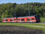 Auf der Biel-Tuffelen-Ins Bahn.