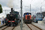 OeBB/SBB/ASm: Nicht gestellte Fahrzeugparade  Dampf, Diesel, Elektr.  in Oensingen am 12. August 2017.
Foto: Walter Ruetsch